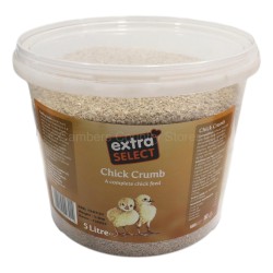 Extra Select Poultry Feed Chick Crumbs 5 Litre Tub
